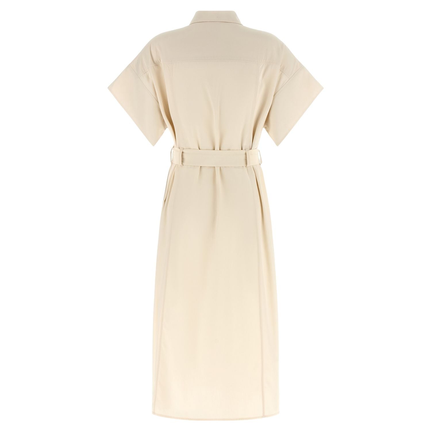 PINKO Beige Cotton Midi Dress