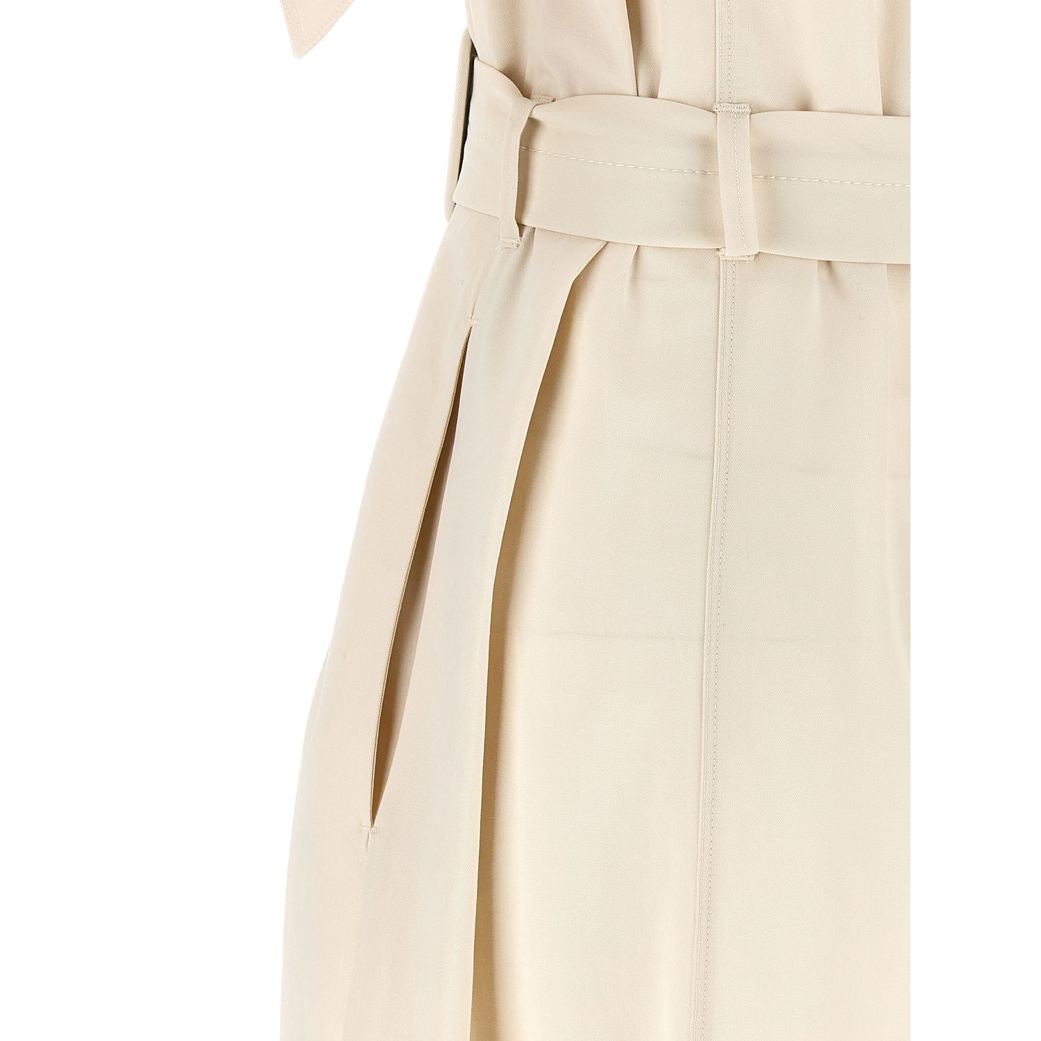 PINKO Beige Cotton Midi Dress