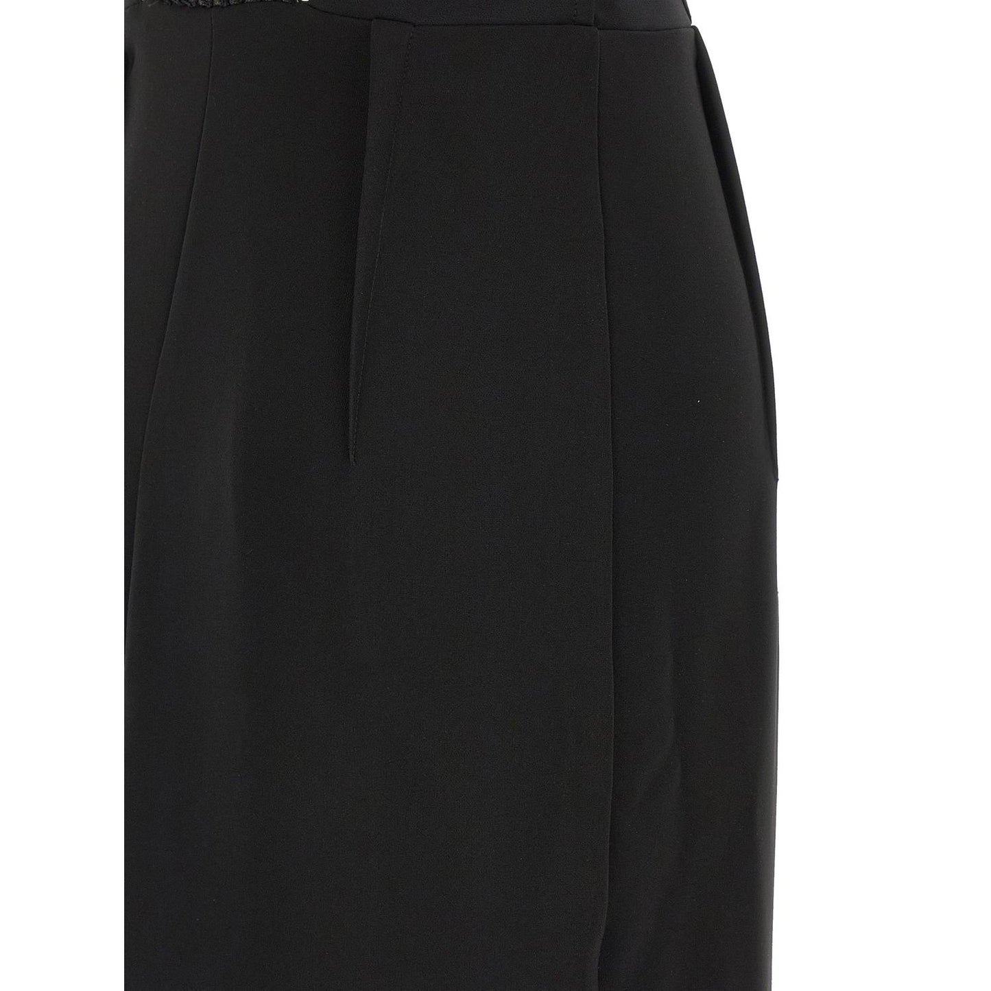 Elisabetta Franchi Black Polyester Long Dress