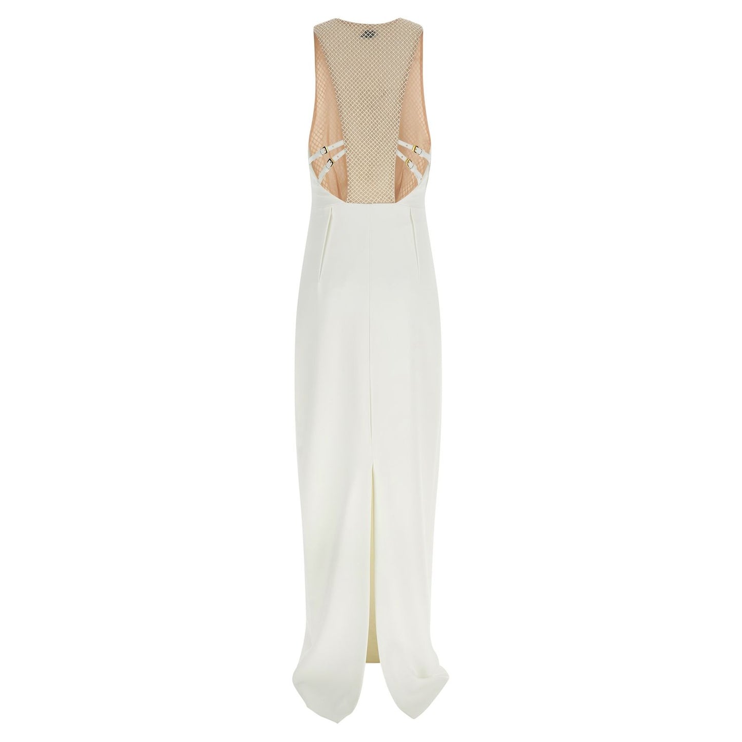 Elisabetta Franchi White Polyester Long Dress