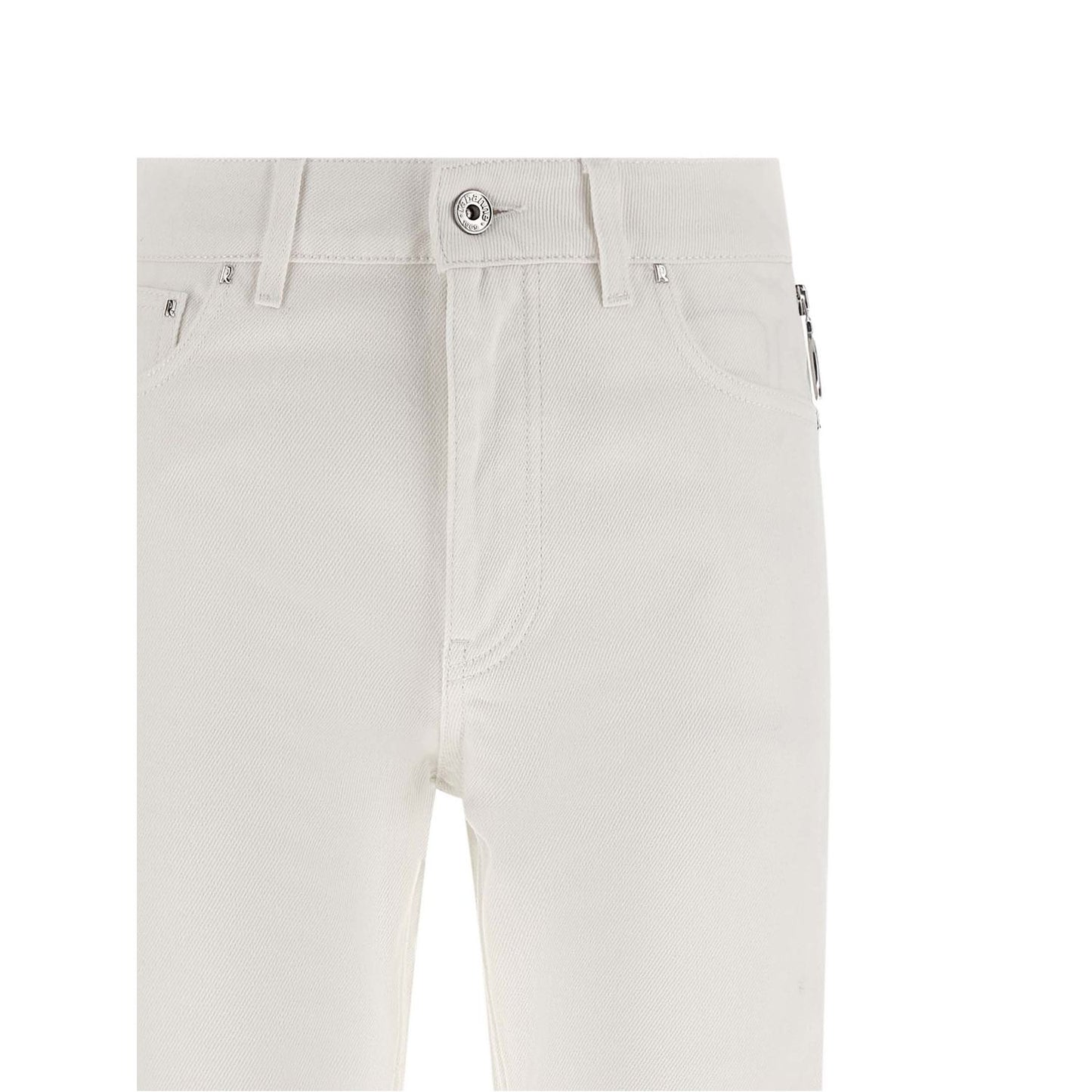 Paco Rabanne White Cotton Jeans Denim