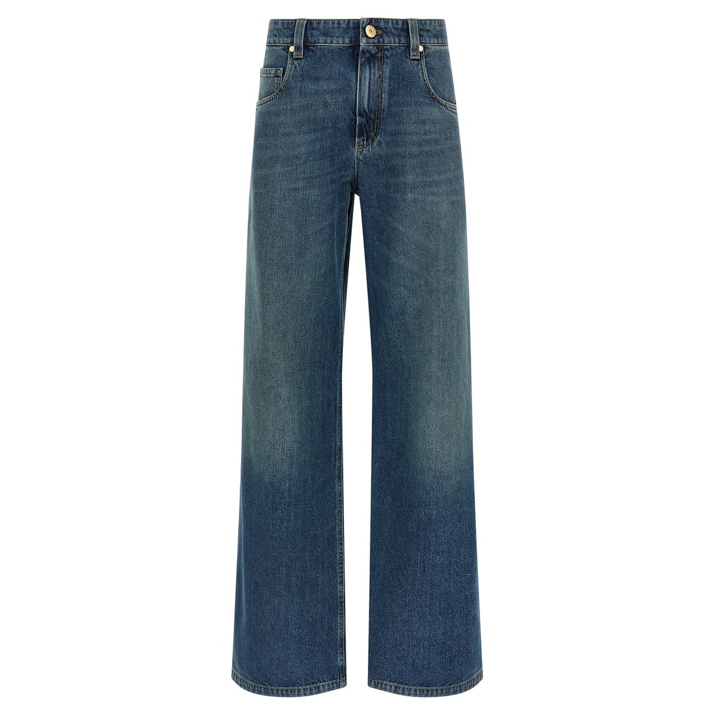 Brunello Cucinelli Blue Cotton Jeans Denim