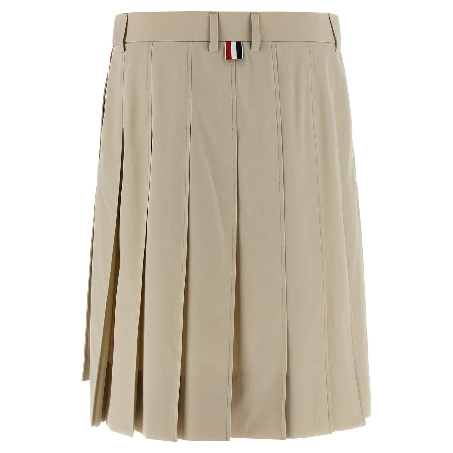 Thom Browne Beige Cotton Long Skirt