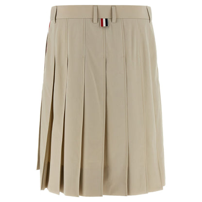 Thom Browne Beige Cotton Long Skirt