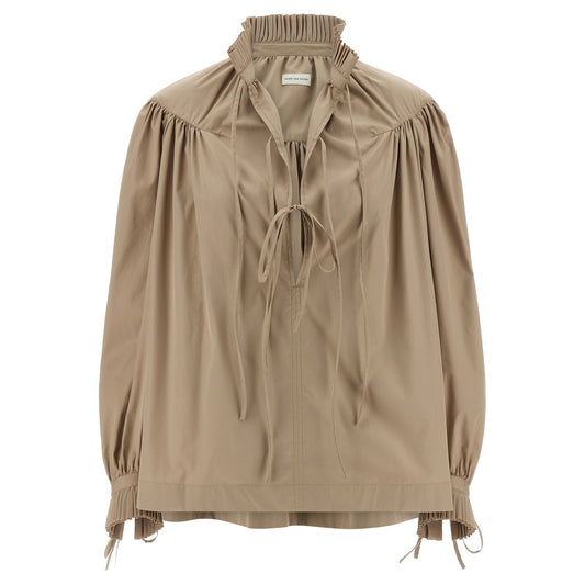 Dries Van Noten Beige Cotton Blouse