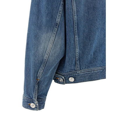 Versace Blue Cotton Denim Jacket