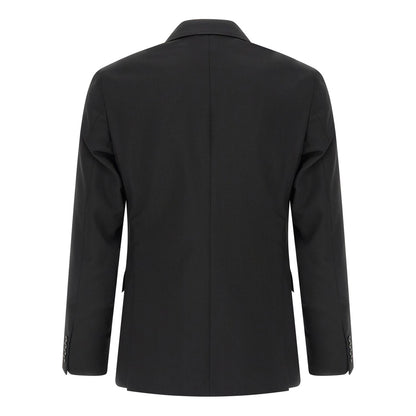 Pal Zileri Black Wool Two-Piece Suit