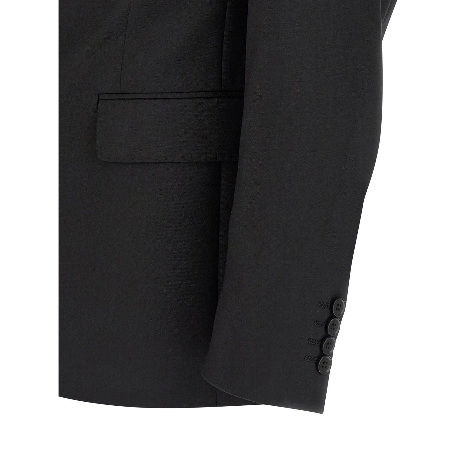 Pal Zileri Black Wool Two-Piece Suit