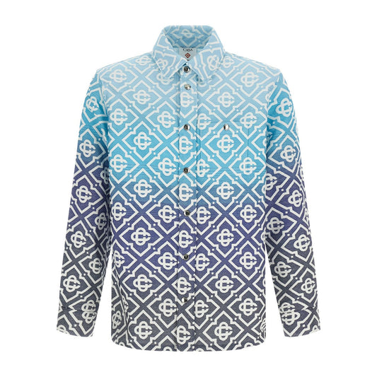 Casablanca Blue Cotton Shell Jacket