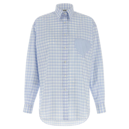 Moschino Blue Cotton Blouse