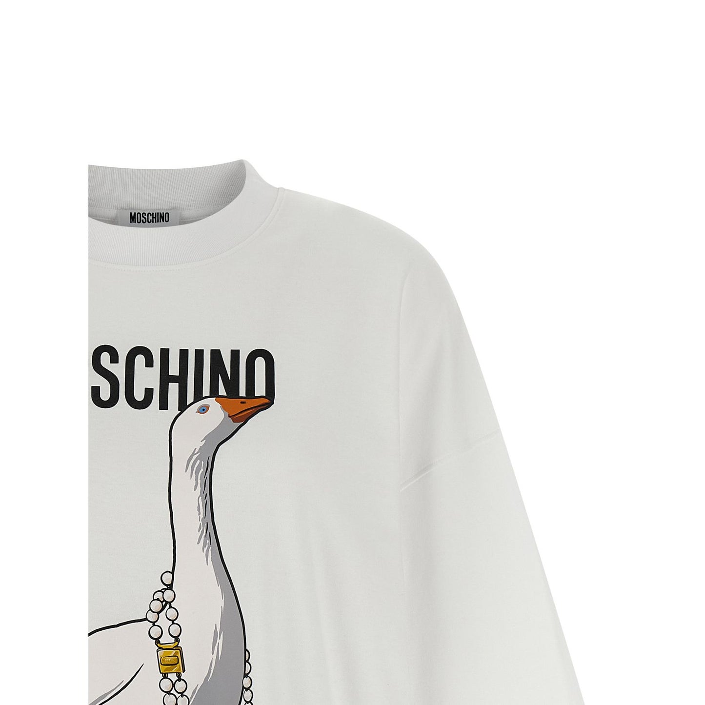 Moschino White Cotton Short Dress