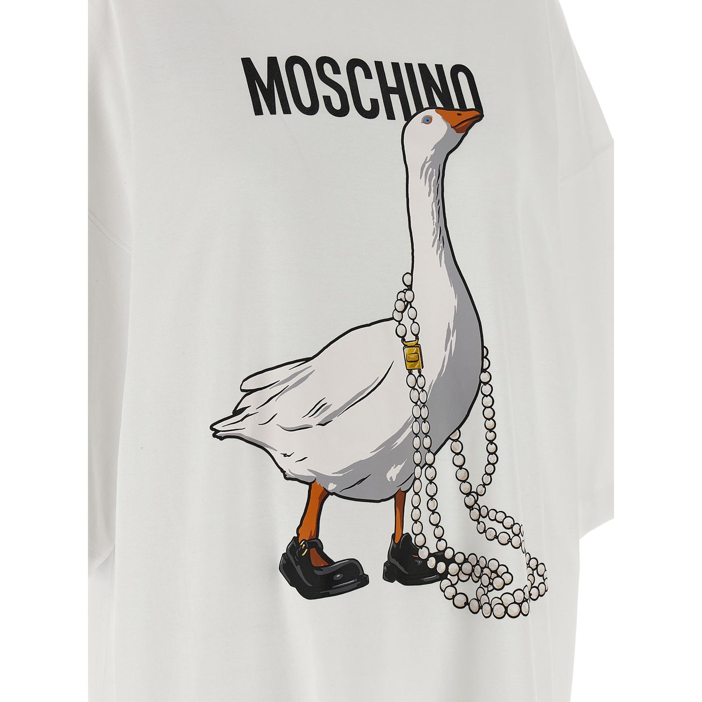 Moschino White Cotton Short Dress