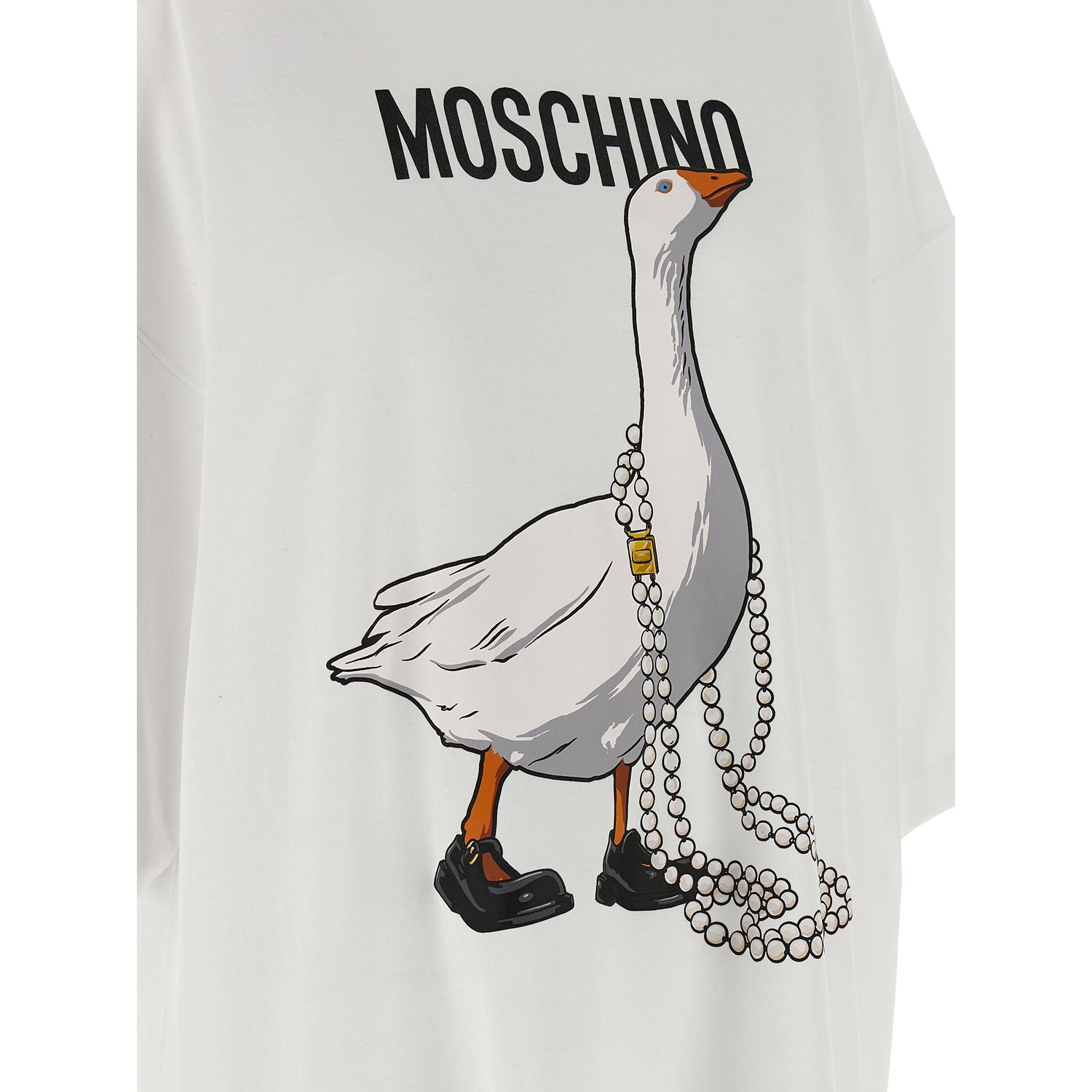 Moschino White Cotton Short Dress