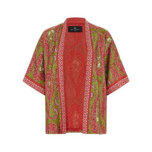 Etro Multicolor Silk Cardigan