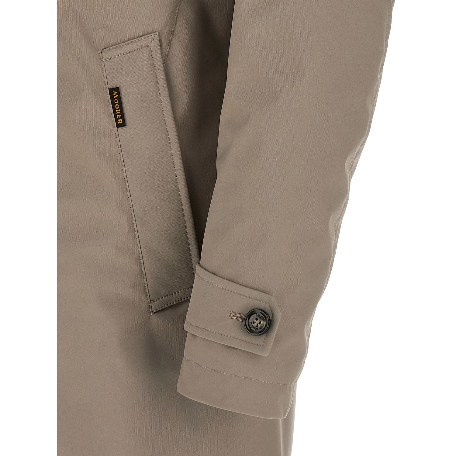 MooRER Gray Polyester Shell Jacket