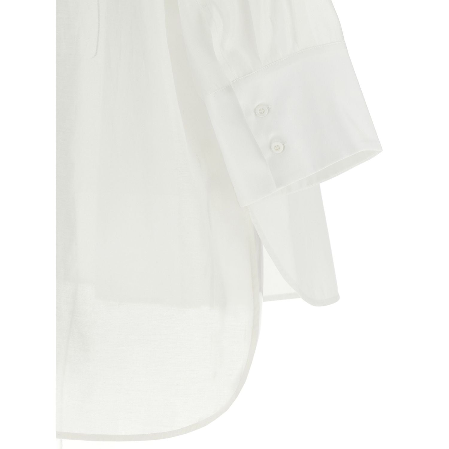 Peserico White Cotton Blouse