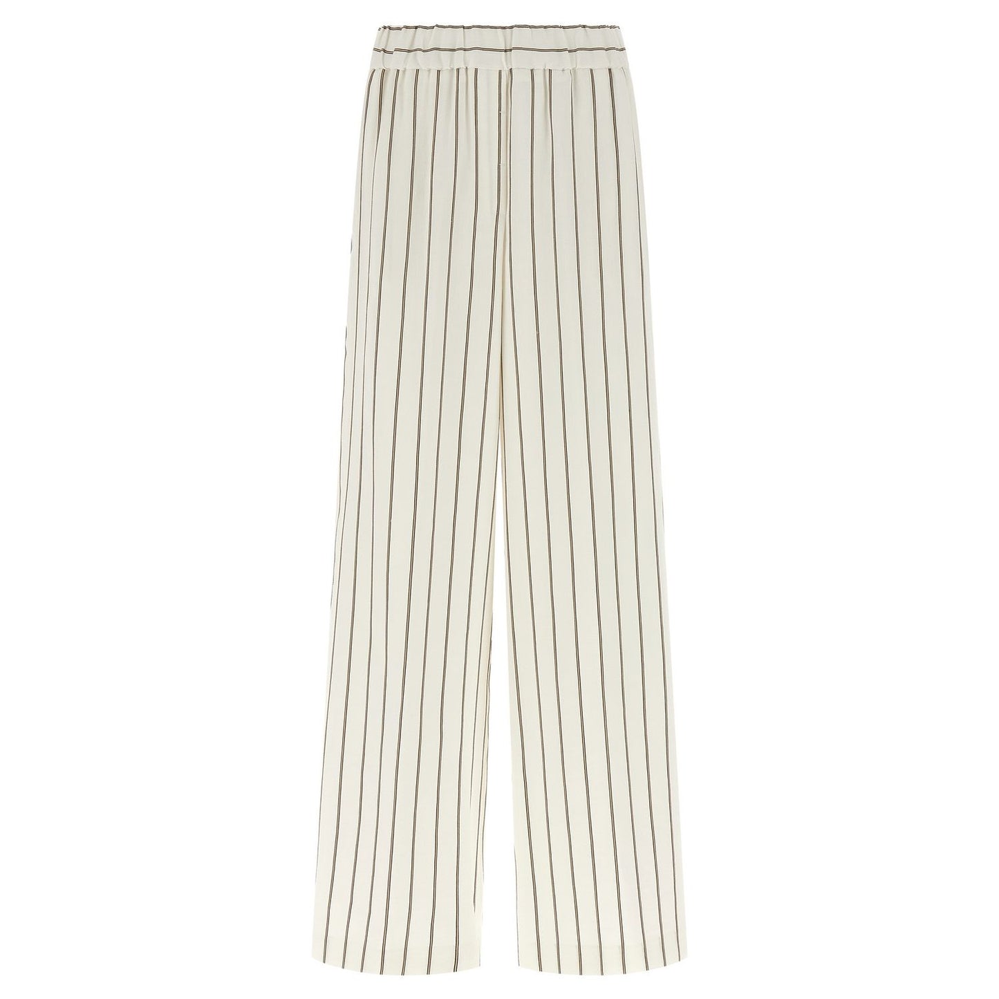 Peserico White Linen Casual Pants