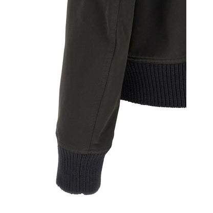Rick Owens Black Polyester Bomber