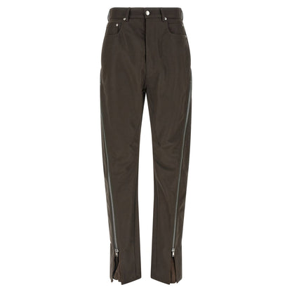 Rick Owens Brown Cotton Casual Pants