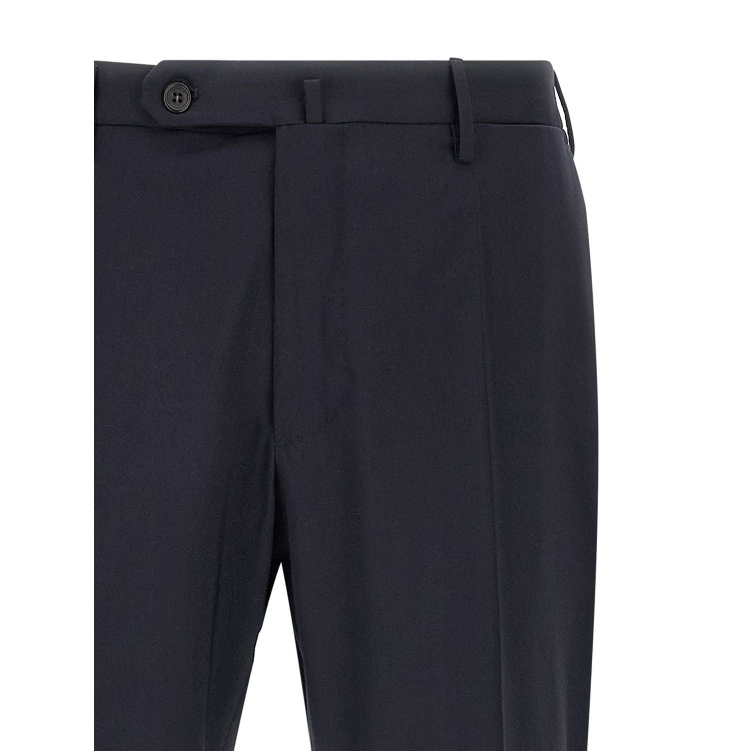 Incotex Blue Virgin Wool Dress Pants