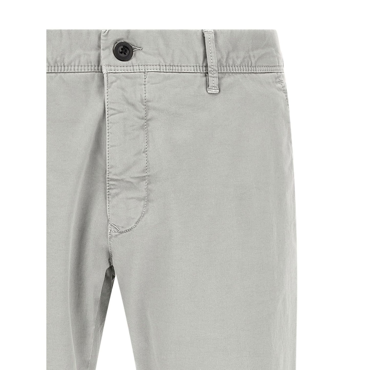 Incotex Gray Cotton Casual Pants