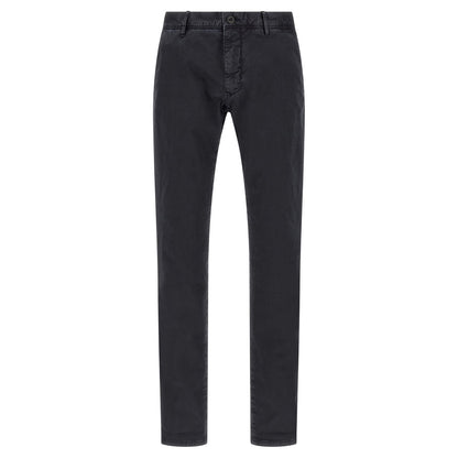 Incotex Blue Cotton Casual Pants