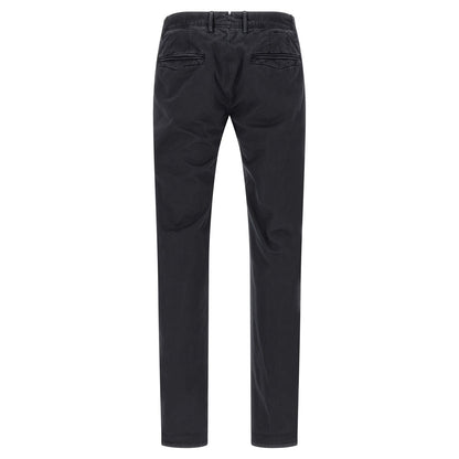 Incotex Blue Cotton Casual Pants