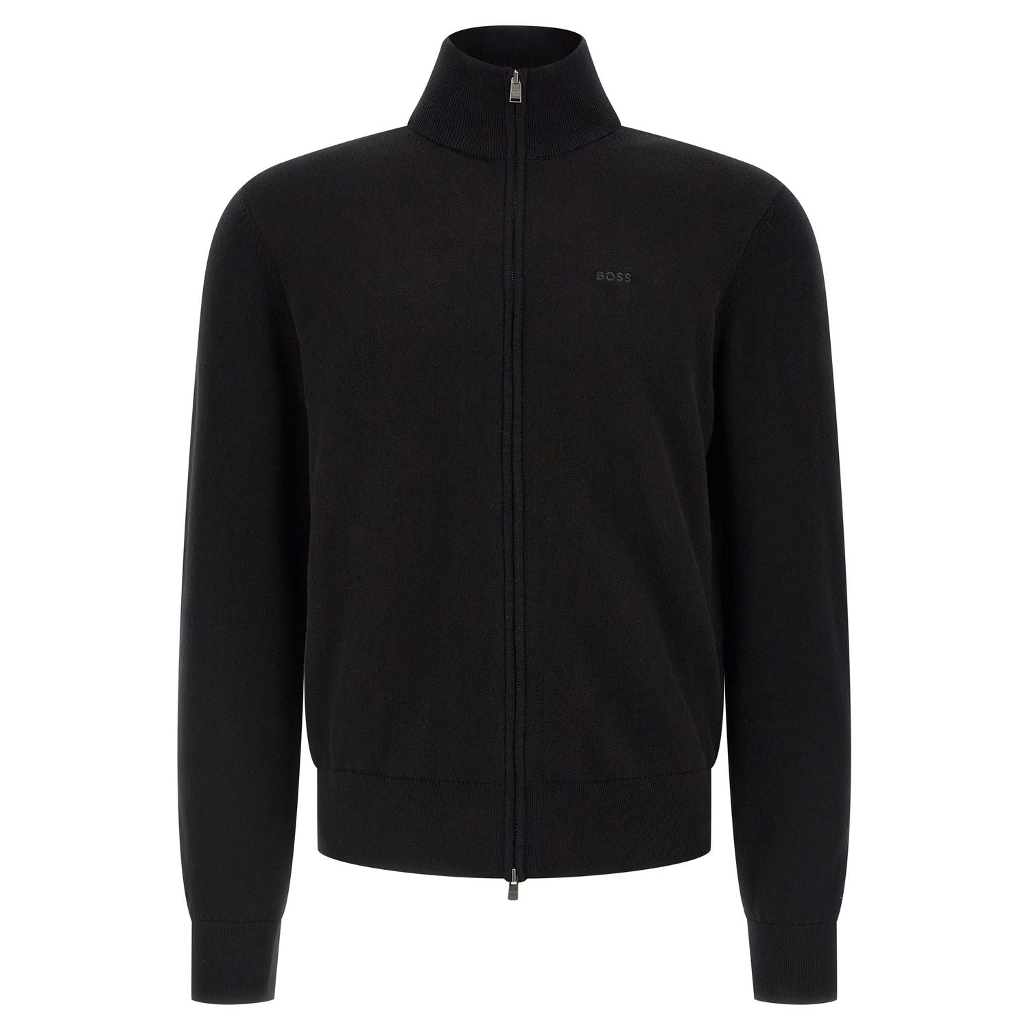 Hugo Boss Black Cotton Cardigan