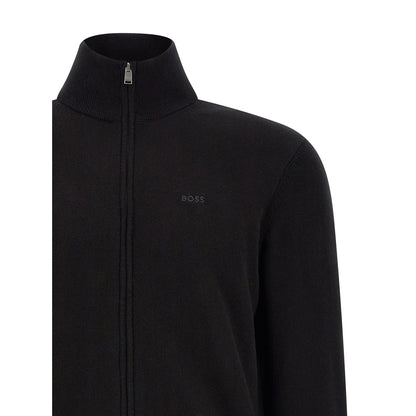 Hugo Boss Black Cotton Cardigan