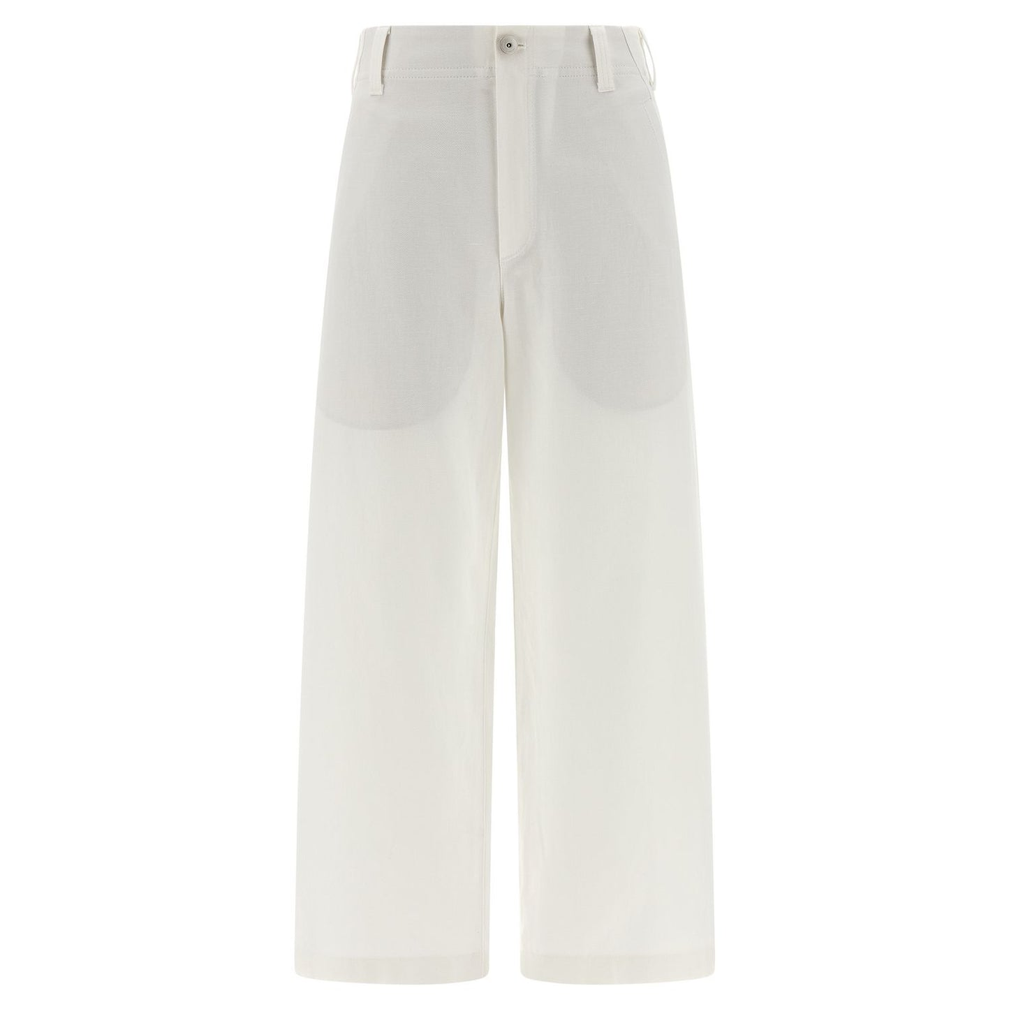 Brunello Cucinelli White Cotton Chino Pants