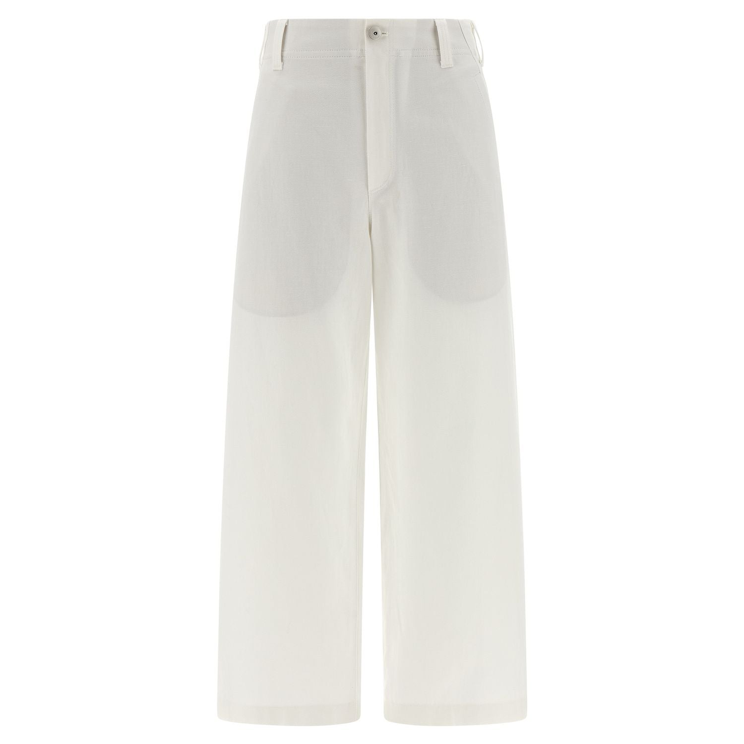 Brunello Cucinelli White Cotton Chino Pants