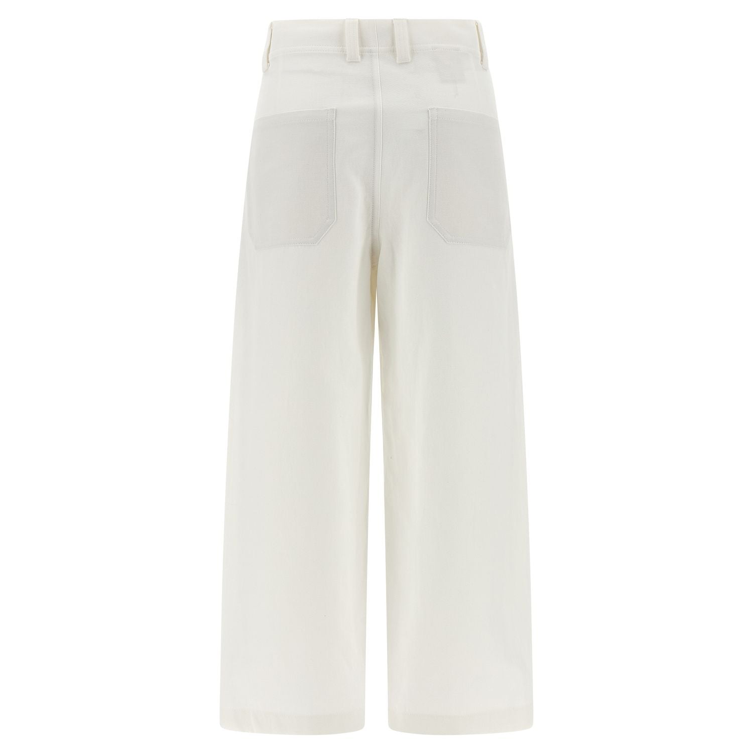 Brunello Cucinelli White Cotton Chino Pants