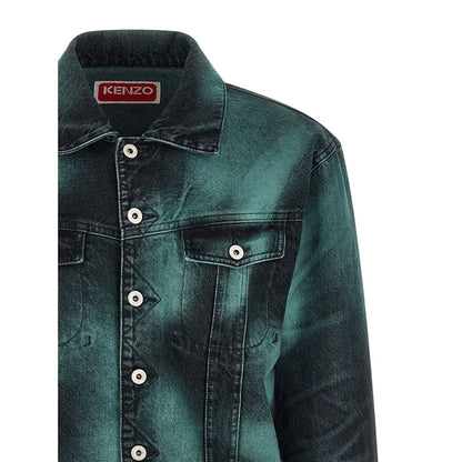 Kenzo Gray Cotton Denim Jacket