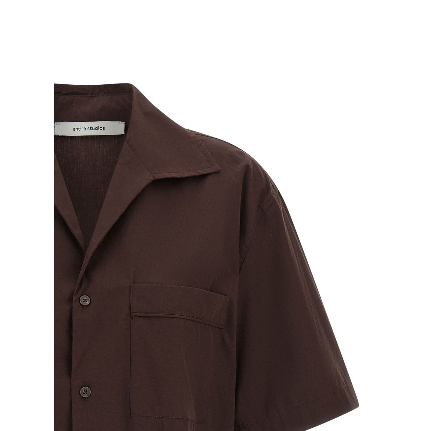 Entire Studios Brown Cotton Blouse