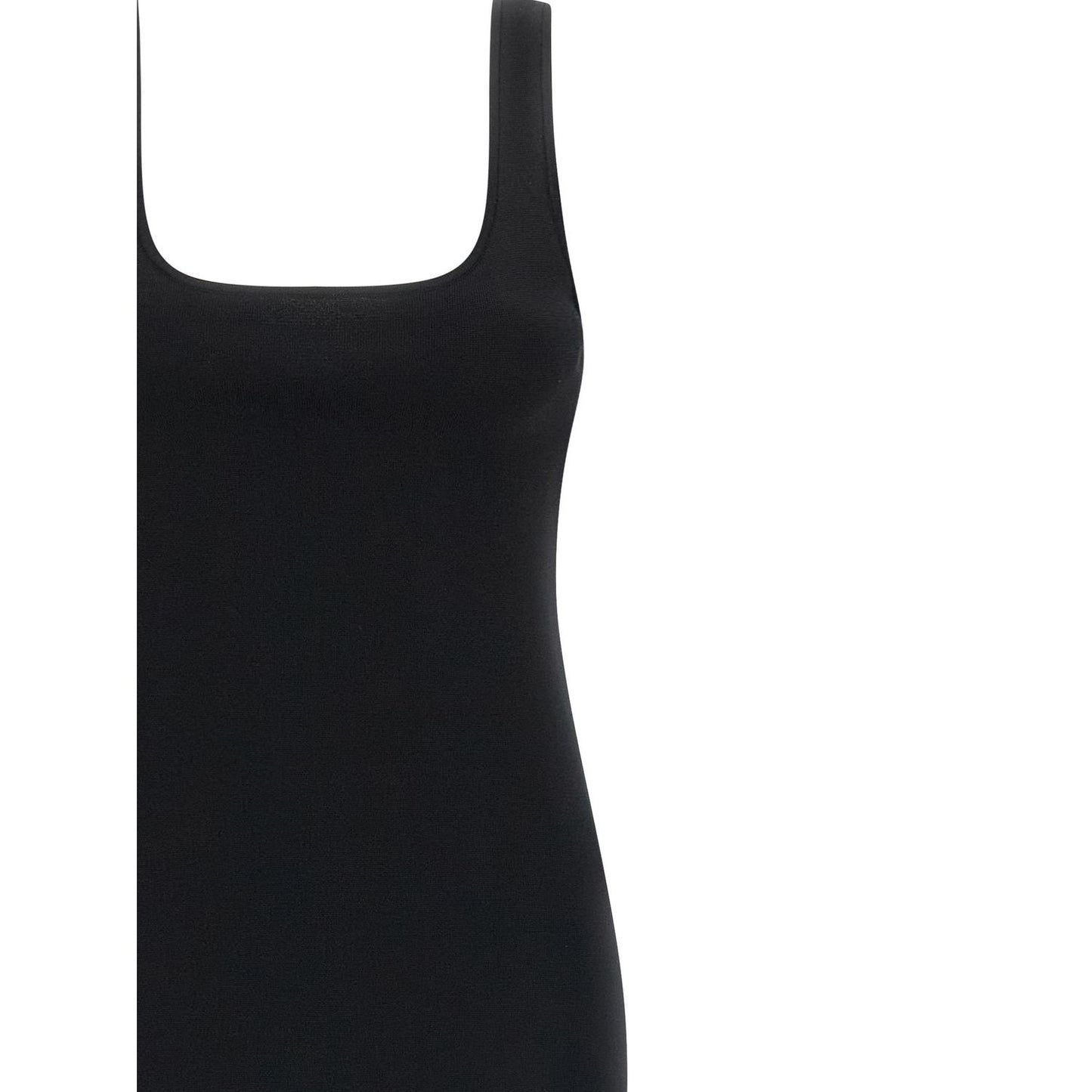 Entire Studios Black Viscose Midi Dress