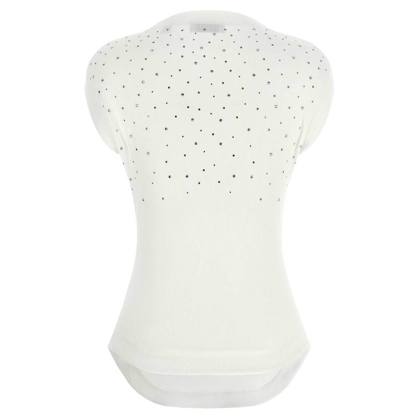 Off-White White Viscose Sleeveles T-Shirt