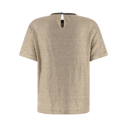 Brunello Cucinelli Multicolor Linen T-Shirt