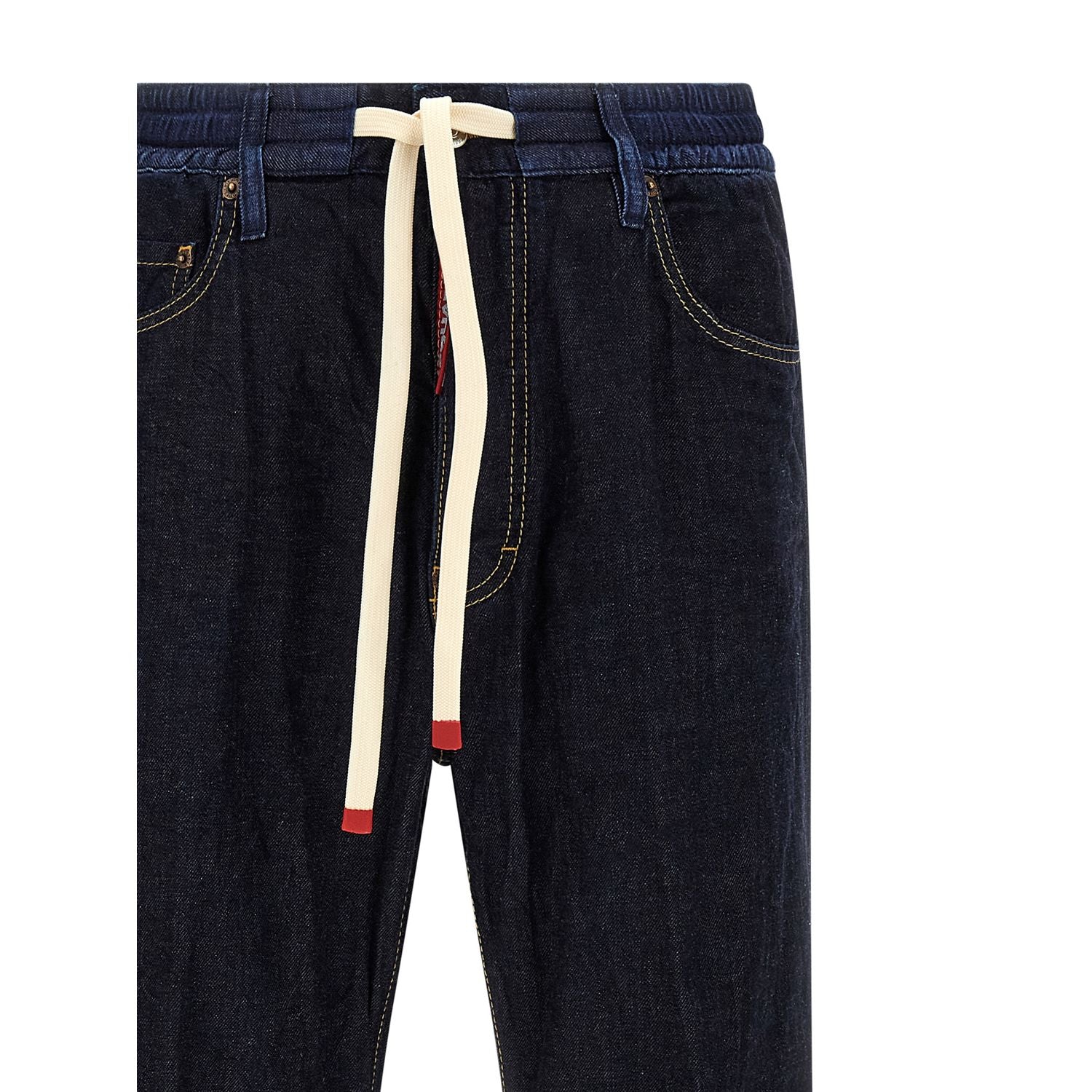 Dsquared² Blue Cotton Straight-Leg Jeans