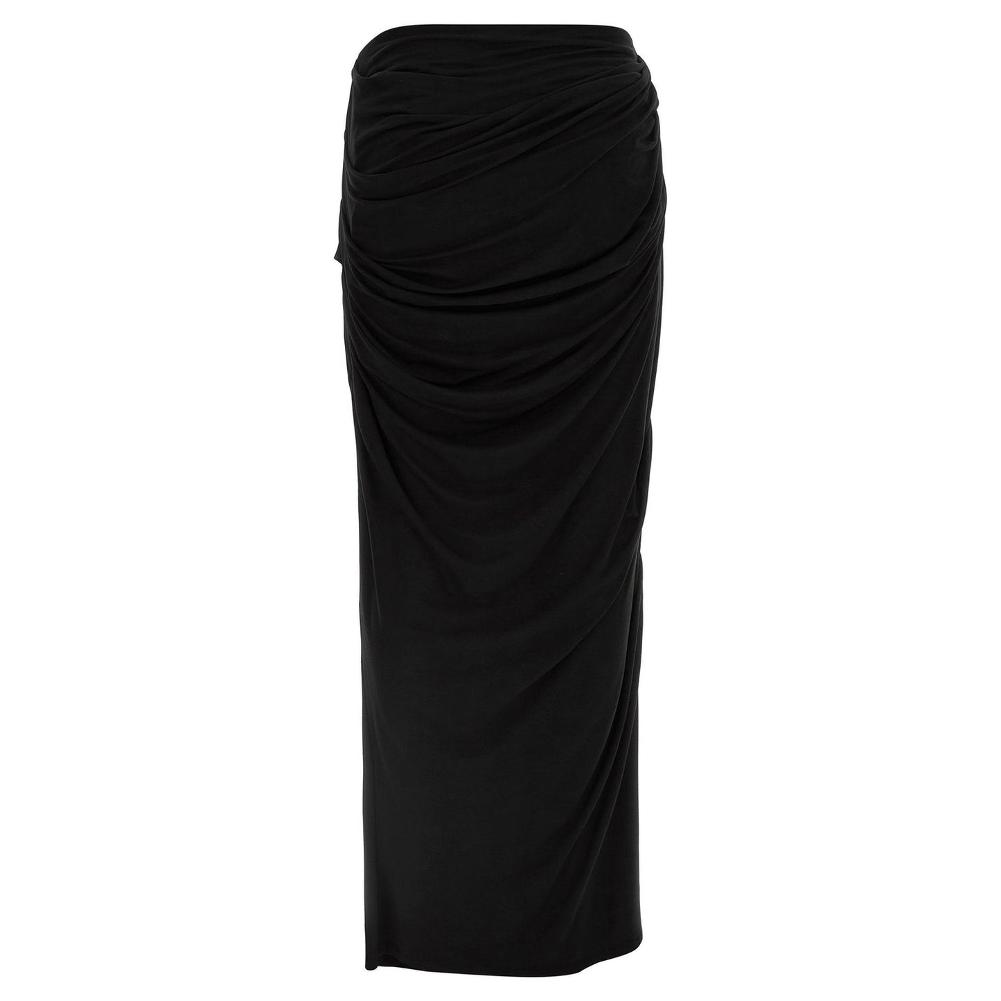 Entire Studios Black Viscose Mini Skirt