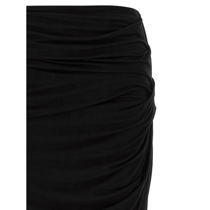 Entire Studios Black Viscose Mini Skirt