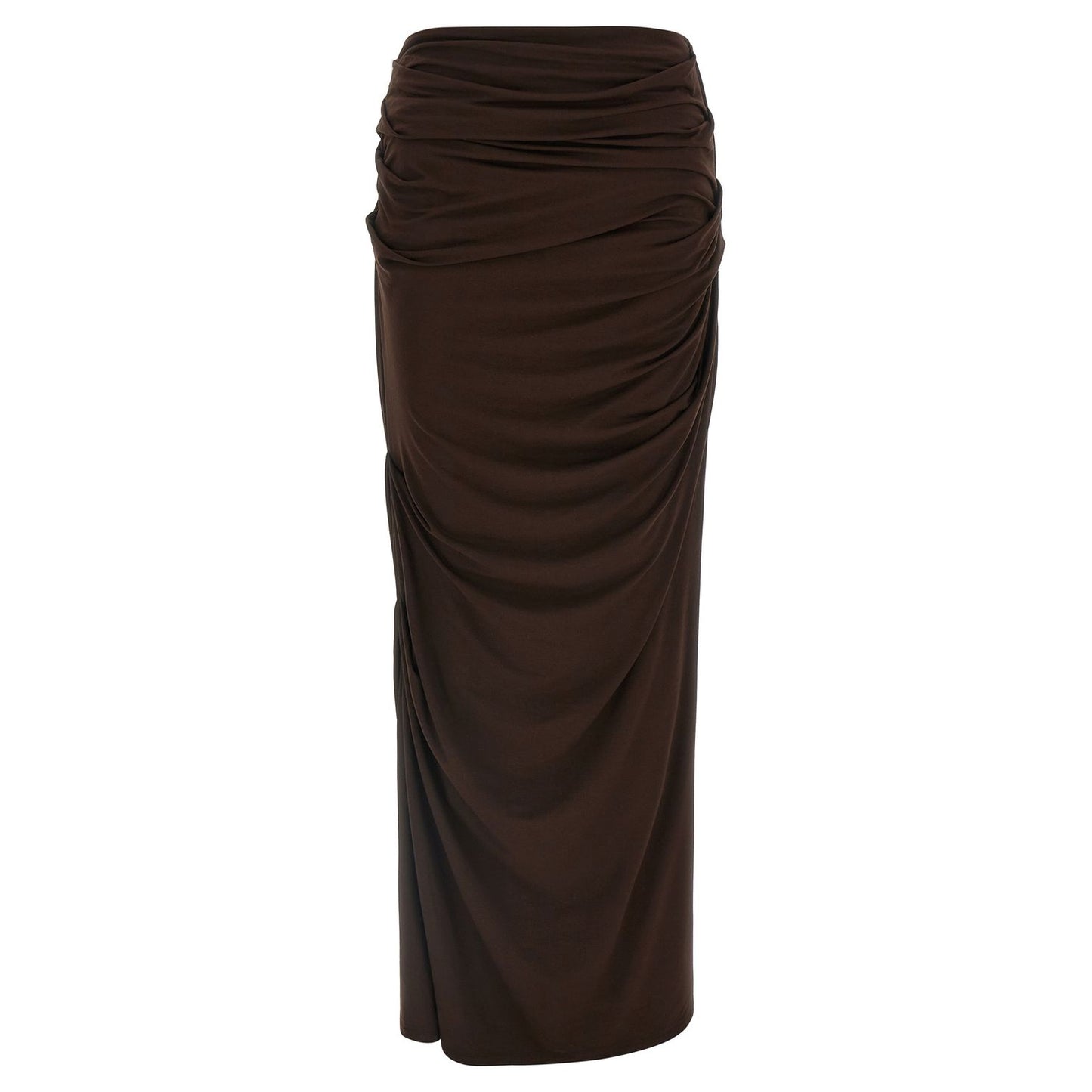 Entire Studios Brown Viscose Mini Skirt