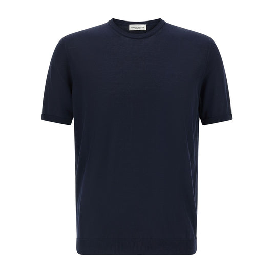 Roberto Collina Blue Cotton Cardigan