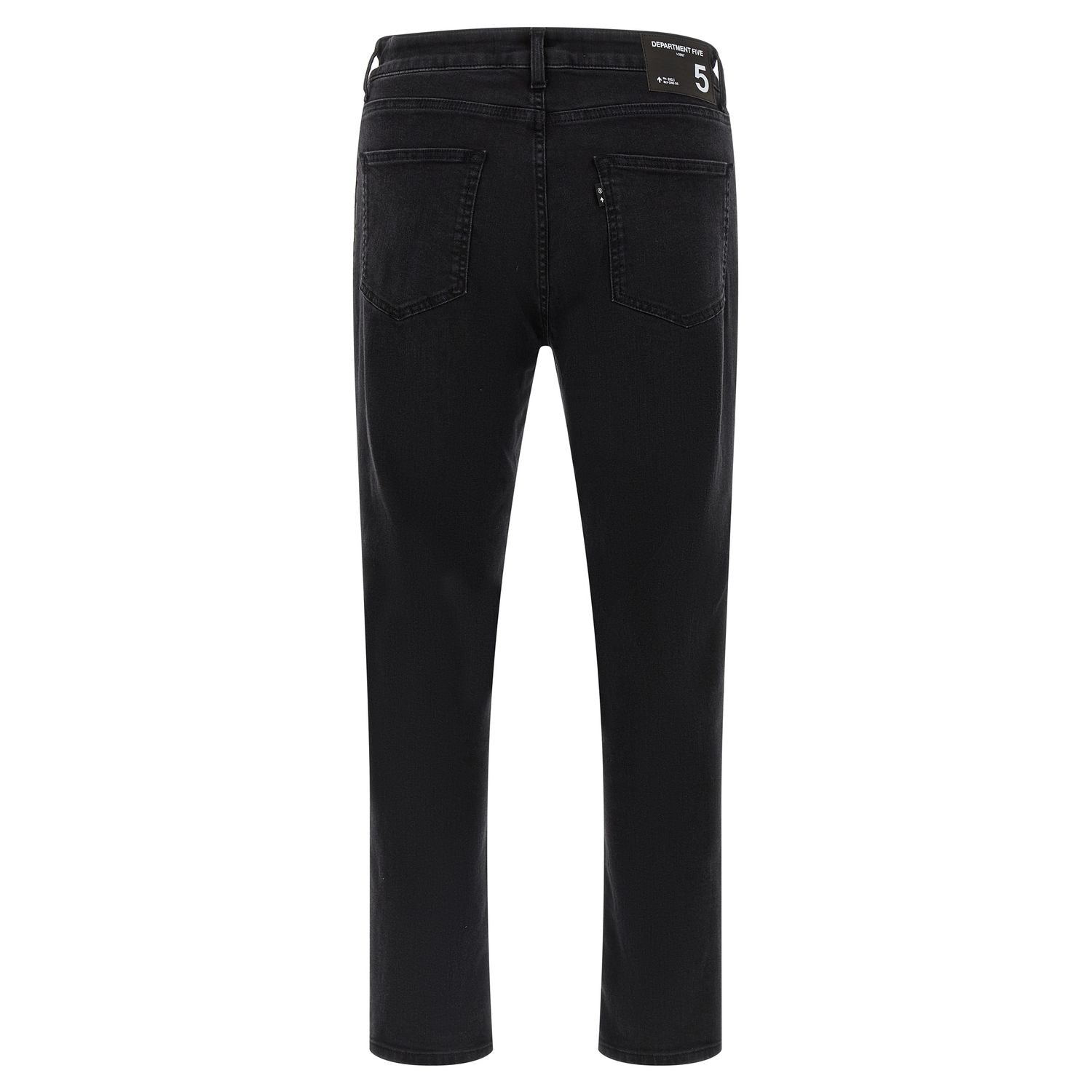 Department 5 Black Cotton Cropped Jeans