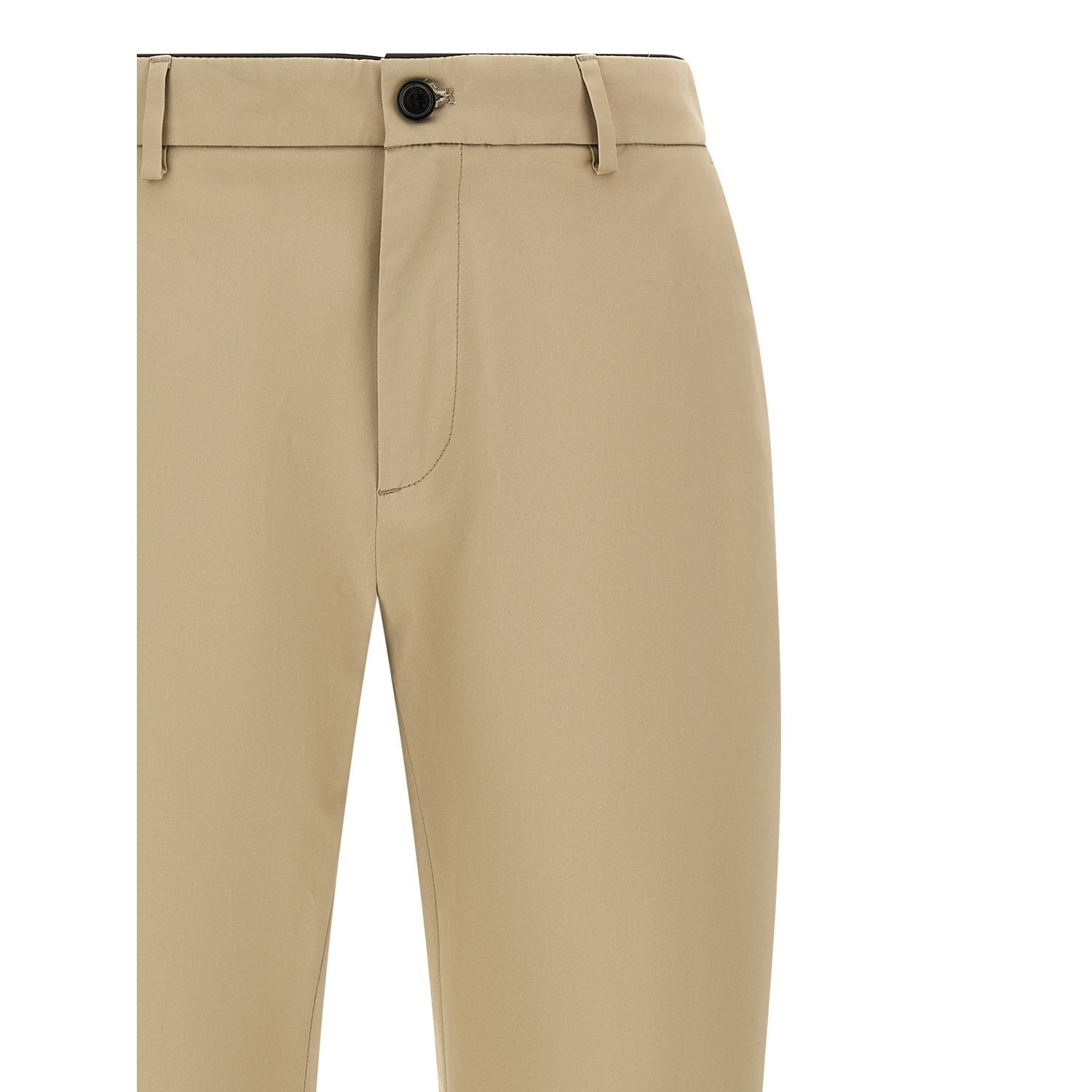 Department 5 Beige Cotton Cropped Pants