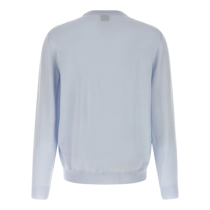 Hugo Boss Blue Virgin Wool Cardigan