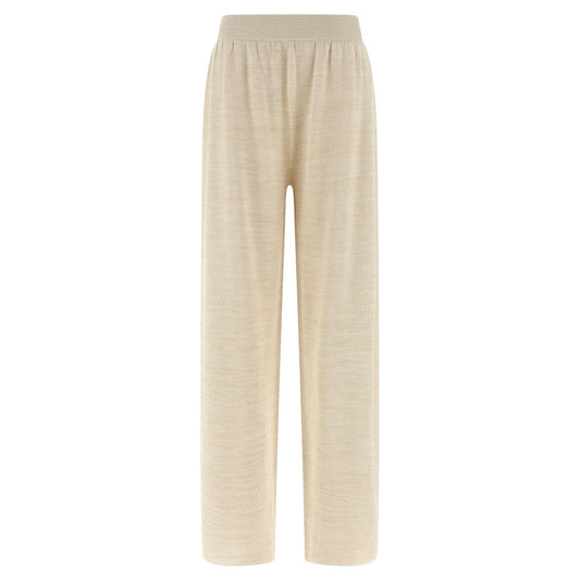 Fabiana Filippi Gold Cotton Casual Pants