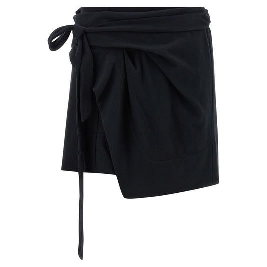 Isabel Marant Black Cotton Long Skirt