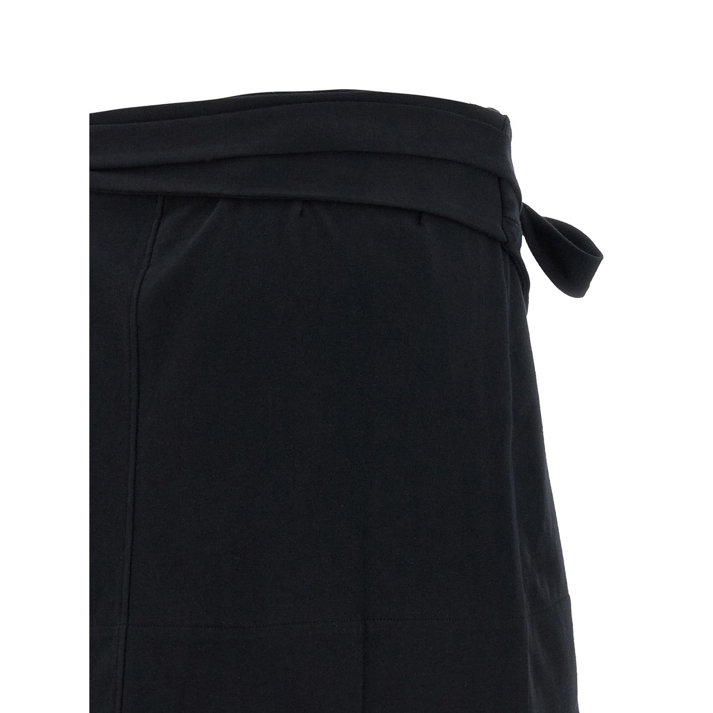Isabel Marant Black Cotton Long Skirt