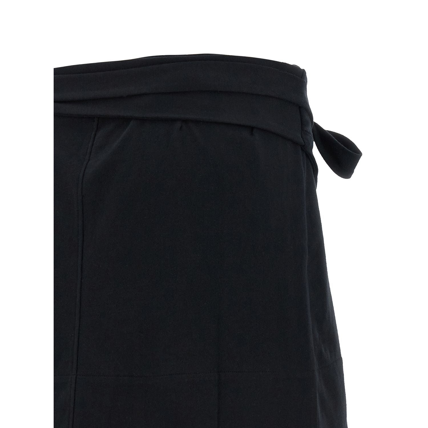 Isabel Marant Black Cotton Long Skirt