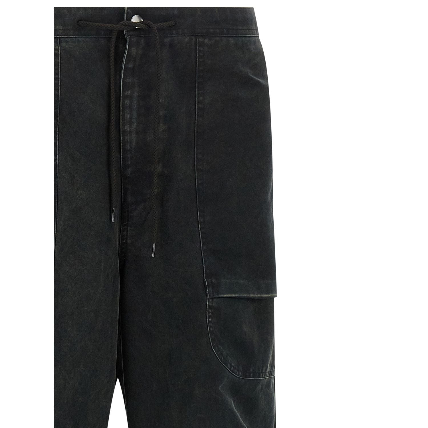 Entire Studios Black Cotton Cargo Pants